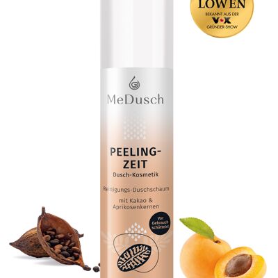 Cleansing shower foam peeling time with cocoa & apricot kernels