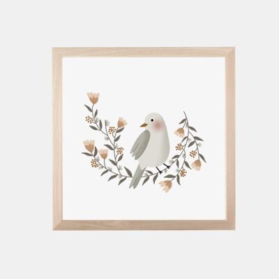 Poster 20 x 20 cm - Die Krone des Vogels