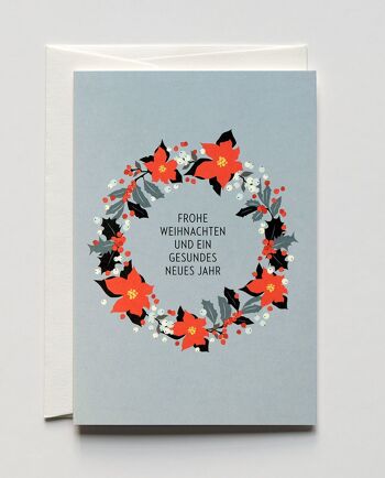 Cartes de Noël (ensemble de 3) Twigs & Flowers, avec enveloppes 3