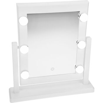 Miroir réglable avec 6 lumières LED et bouton capteur 2