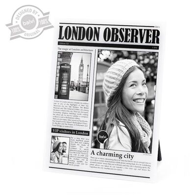 Cornice, London Observer, acrilico