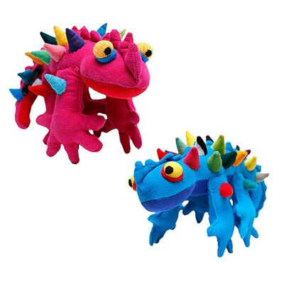 Thorny Devil - dragón de espinas de colores de peluche