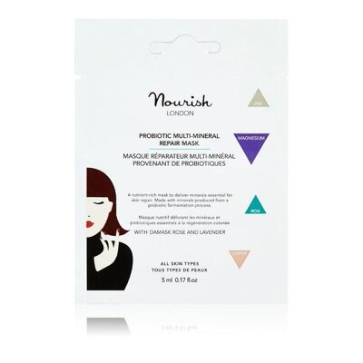 Nourish London Probiotic Multi-Mineral Repair Mask Bolsita de un solo uso 5ML