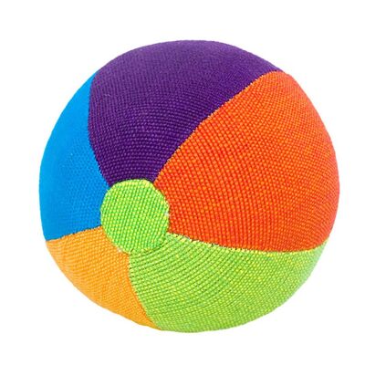 Boule en tissu coloré