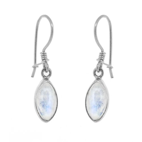Moonstone Marquise Earrings and Presentation Box