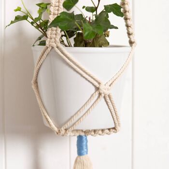 Kit de suspension pour plantes Two Sisters en macramé 4