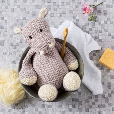 Andy Hippo Knitting Kit Mink