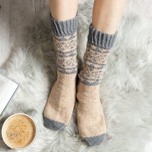 Fair Isle Socks Knitting Kit