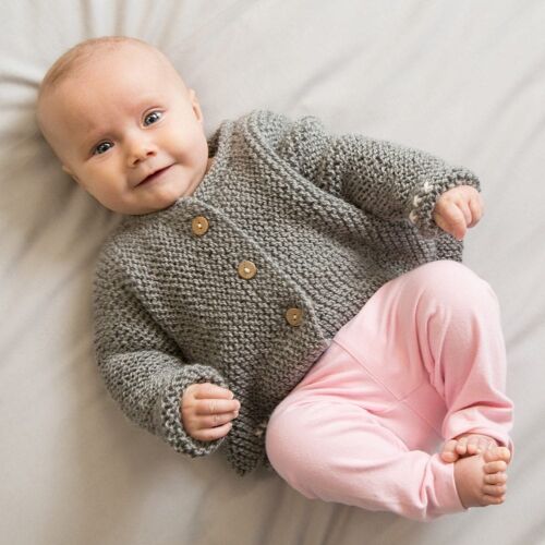 Lilly Cardigan Baby Knitting Kit