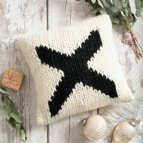 Personalised Cushion Cover Knitting Kit