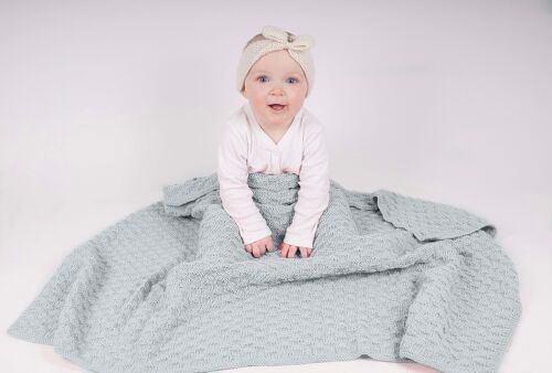 Molly Baby Blanket Knitting Kit