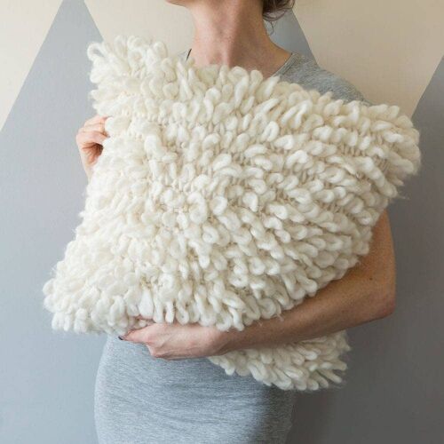 Loop Stitch Cushion Cover Knitting Kit