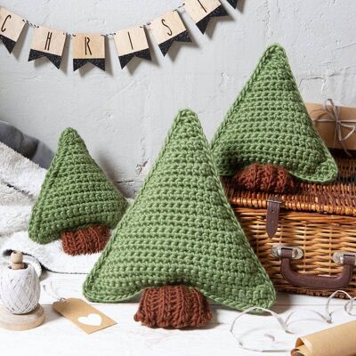 Pine Tree Cushion Crochet Kit