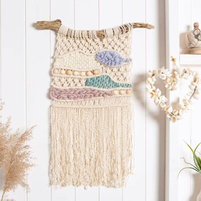 Kit de manualidades con tejido de macramé