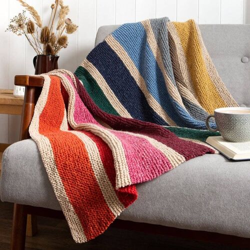 Rainbow Blanket Knitting Kit