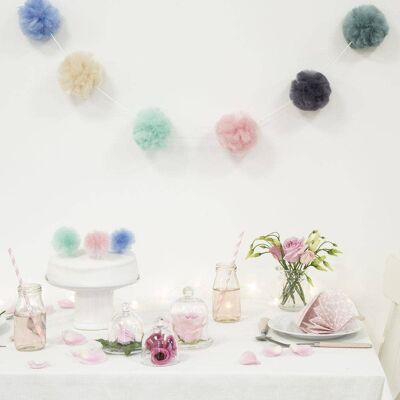 Pink Lemonade Pom Pom Garland Craft Kit