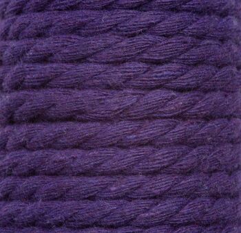 Corde en macramé 5 mm en violet 2