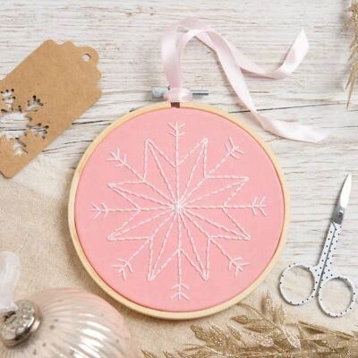 Kit de broderie flocon de neige