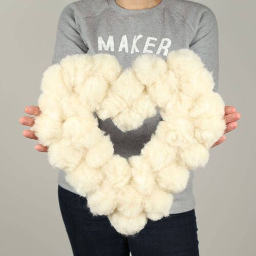 Pom Pom Heart Wreath Craft Kit