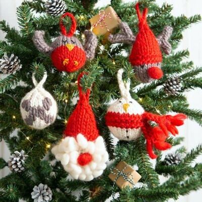 Kit de tricot boules Santas Helpers