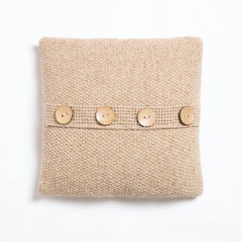 Kit de tricot pour housse de coussin au point de mousse 2