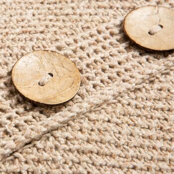 Kit de tricot pour housse de coussin au point de mousse 3
