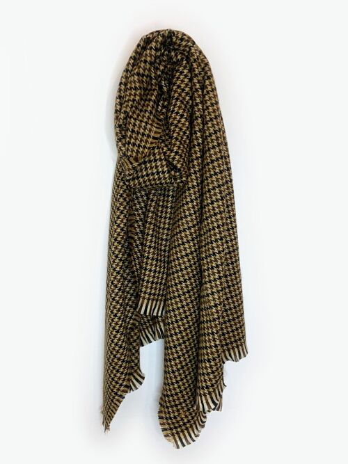 Hoxton Oversized Houndstooth Scarf