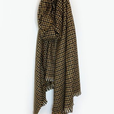 Hoxton Oversized Houndstooth Scarf