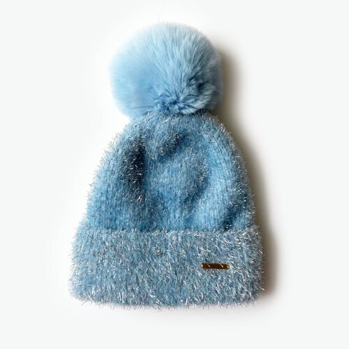 Freya Fluffy Glitter Fleece Lined Beanie