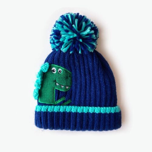 Arthur Embroidered Dino Kids Beanie