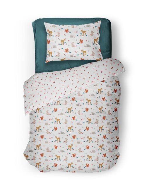 Woodland - Organic Single Duvet Cover and Pillow Bedding Set