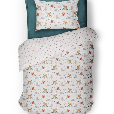 Woodland - Organic Single Duvet Cover and Pillow Bedding Set