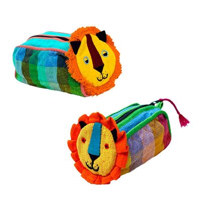 Fabric case lion