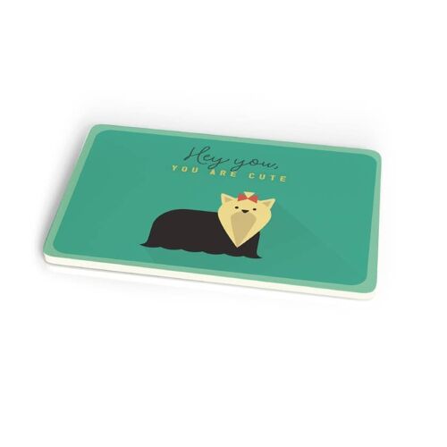 Cute Dog Bamboo Chopping Board by chic.mic