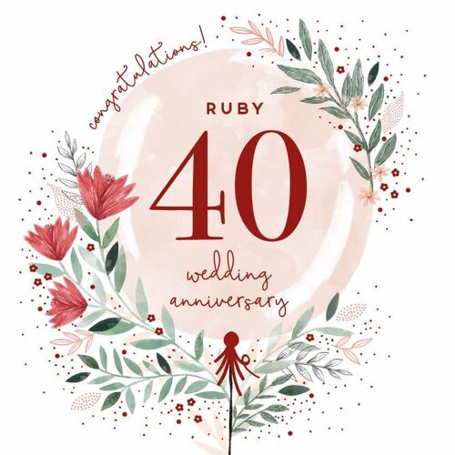 Ruby Wedding Anniversary - Jade Mosinski