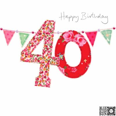40 cumpleaños - coser delicioso