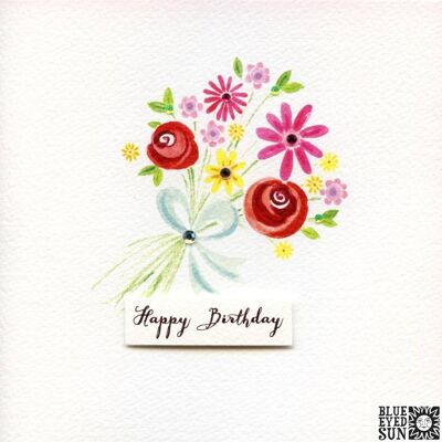 Happy Birthday Bunch of Flowers - Charming