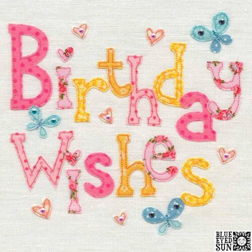 Birthday Wishes Butterflies - Vintage