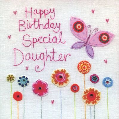Daughter Birthday Butterfly - Vintage