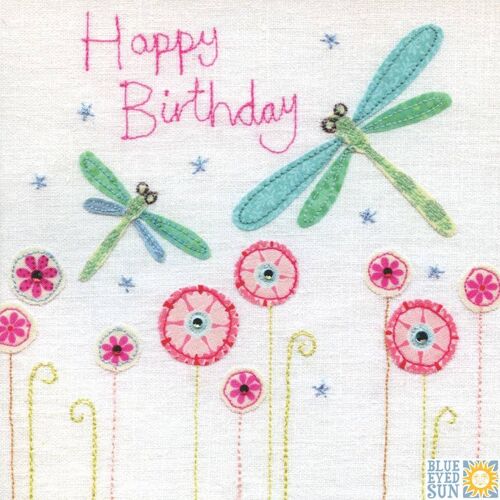 Birthday Dragonflies - Vintage