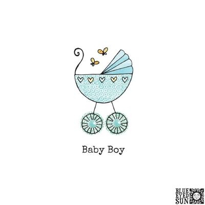 Baby Boy Pram - Biscuit