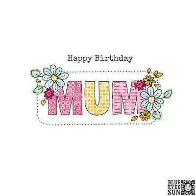 Mum Birthday Capitals - Biscuit