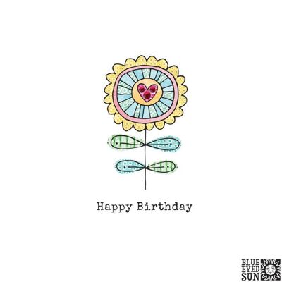 Birthday Flower - Biscuit