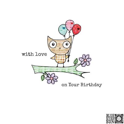Birthday Owl - Biscuit