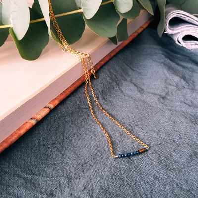 Collier Norah lapis lazuli