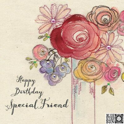 Special Friend Birthday - Broderie