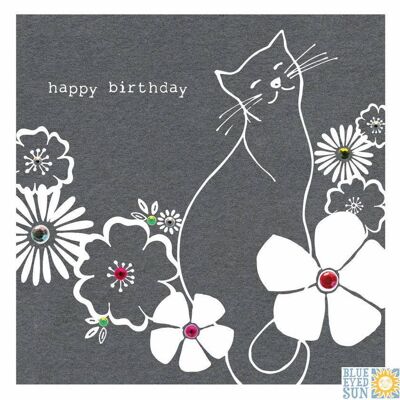 Happy Birthday Cat - Fleur
