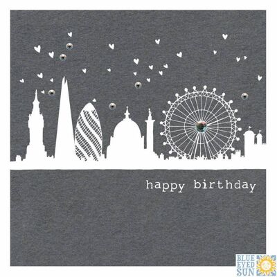 Alles Gute zum Geburtstag Skyline von London - Fleur