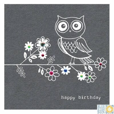 Happy Birthday Owl - Fleur