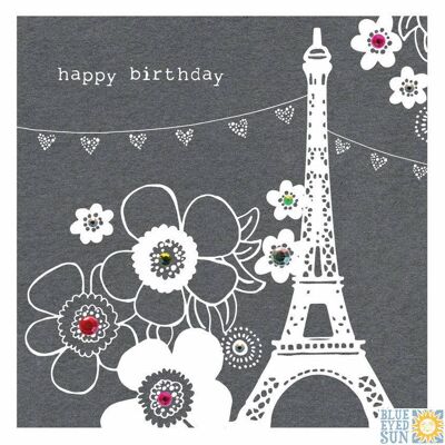 Joyeux anniversaire Tour Eiffel - Fleur